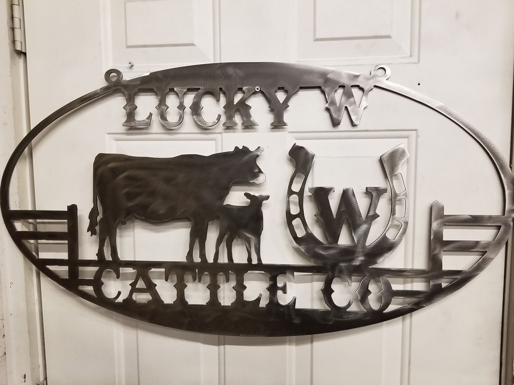 Picture of Lucky W Sign